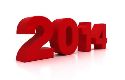 New year 2014 Illustrazione stock