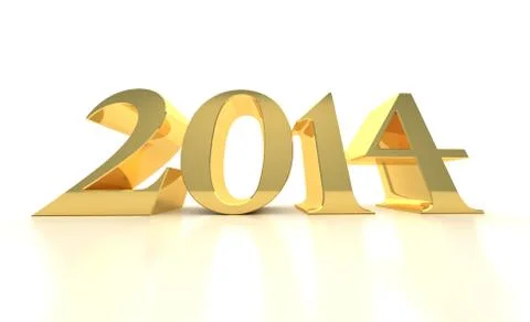 New year 2014 Illustrazione stock