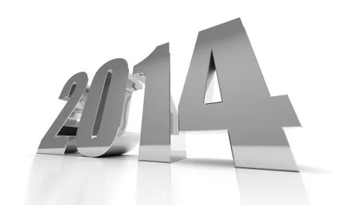 New year 2014 Illustrazione stock