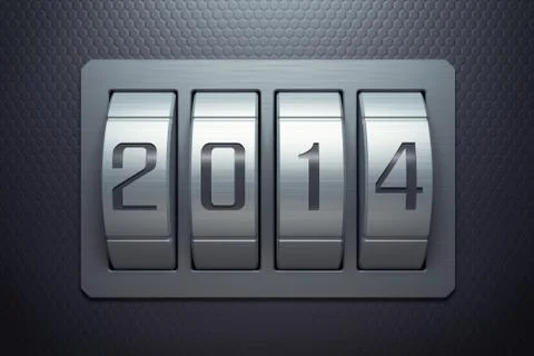 New year 2014 Stock Illustration