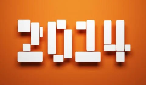 New year 2014 Stock Illustration