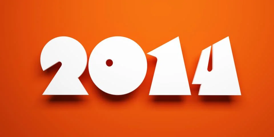 New year 2014 Stock Illustration