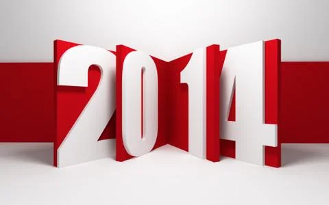 New year 2014 Stock Illustration