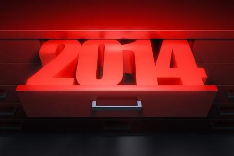 New year 2014 Stock Illustration