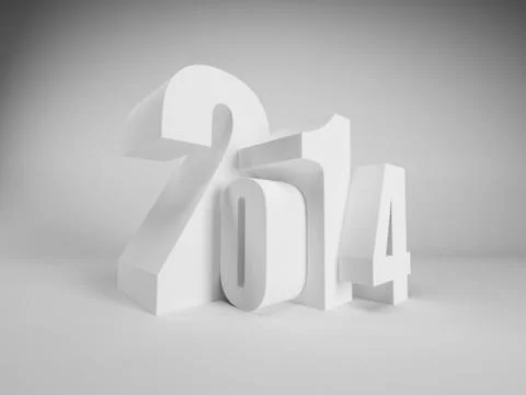 New year 2014 Stock Illustration
