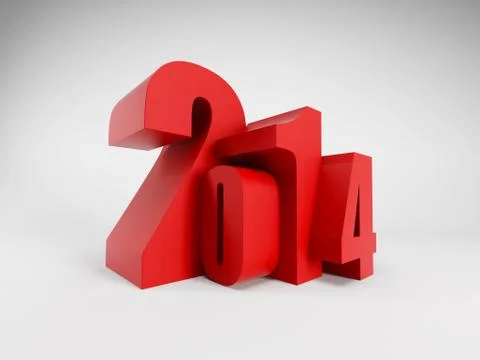 New year 2014 Stock Illustration