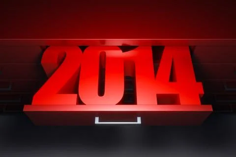 New year 2014 Stock Illustration