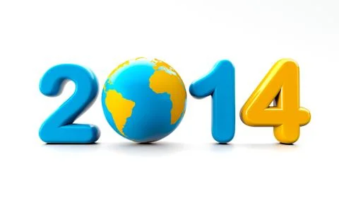 New year 2014 Stock Illustration
