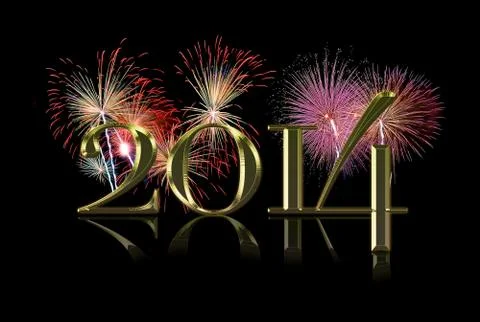 New year 2014. Stock Illustration