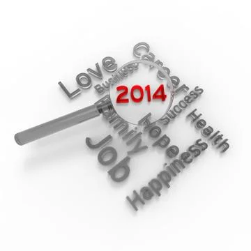 New year 2014 Stock Illustration