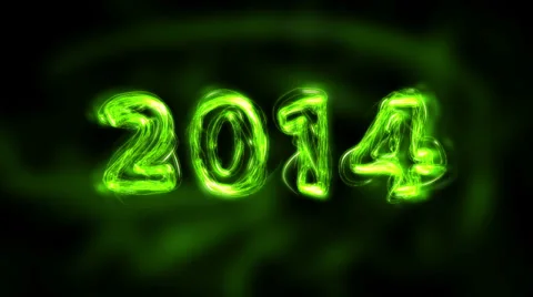 New Year 2014 Title Stock Footage 32466755