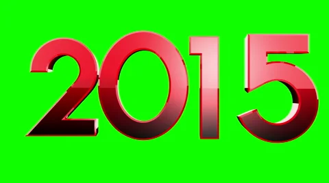New year 2015 animation 4 Stock Footage 41786383