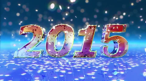 New Year 2015 animation Stock Footage 40862756