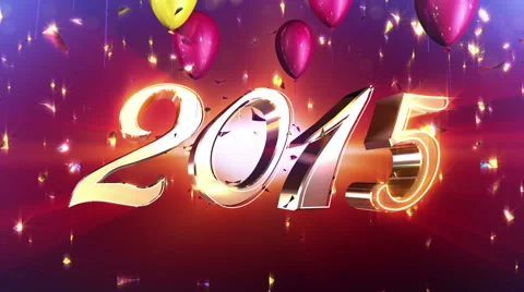 New Year 2015 Animation Stock Footage 42452697