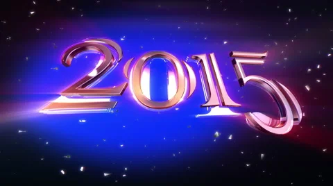 New Year 2015 Animation Stock Footage 42907511