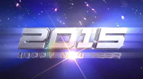 New Year 2015 Countdown Animation Stock Footage 42820068