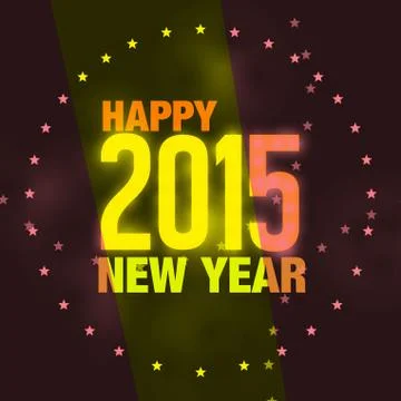 New year 2015 creative graphic illustration Stock Illustration