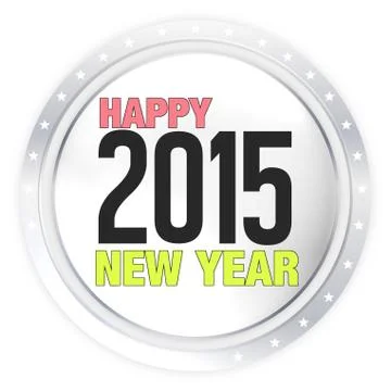 New year 2015 creative graphic illustration Stock Illustration