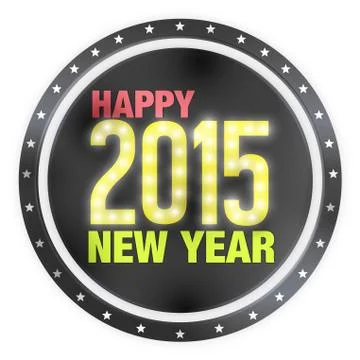 New year 2015 creative graphic illustration Stock Illustration