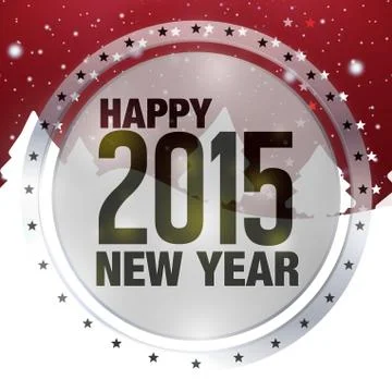 New year 2015 creative graphic illustration Stock Illustration