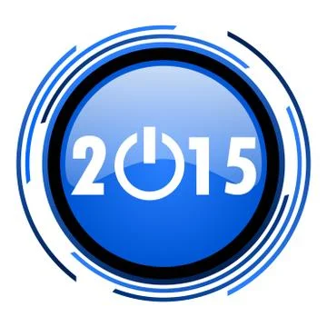 New year 2015 icon. Stock Illustration