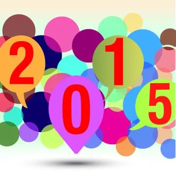 New year 2015 Illustrazione stock