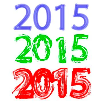 New Year 2015 Stock-Illustration