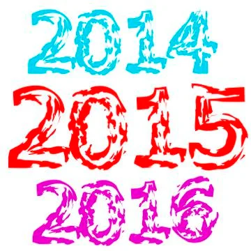 New Year 2015 Stock Illustration