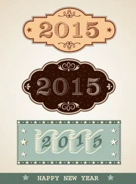 New Year 2015 Stock Illustration