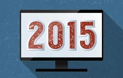 New year 2015 Stock Illustration