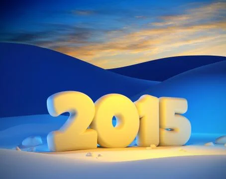 New year 2015 Illustrazione stock