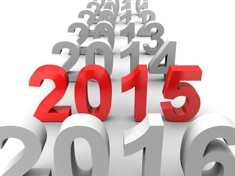 New year 2015 Illustrazione stock