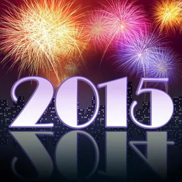 New year 2015 Stock Illustration