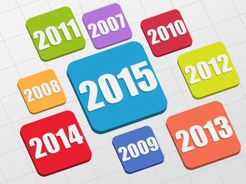 New year 2015 Stock Illustration