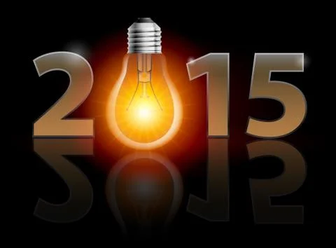 New Year 2015 Stock Illustration