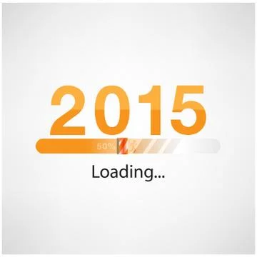 New year 2015 loading background,happy new year template Stock Illustration