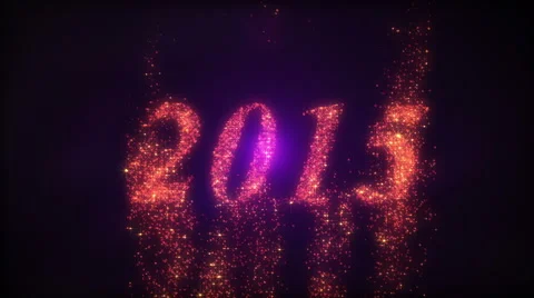 New Year 2015 Loopable Background Stock Footage 43161973