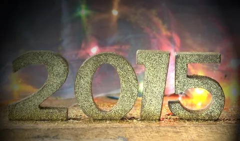New year 2015 Stock Photos