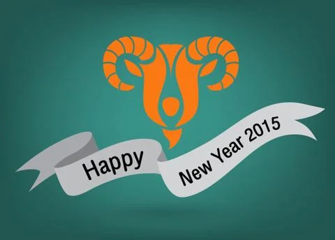 New Year 2015. vector illustration. Stock Illustration