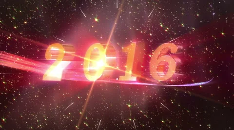 New Year 2016 Animation Stock Footage 53167245