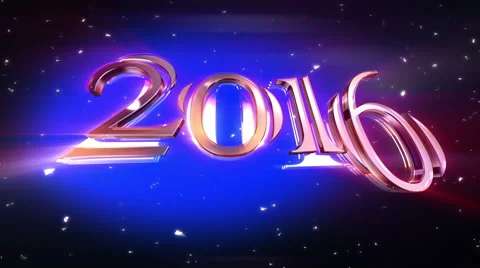 New Year 2016 Animation Video stock 55813575