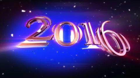 New Year 2016 Animation Video stock 55819990