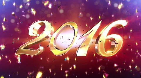 New Year 2016 Animation Stock Footage 56144129