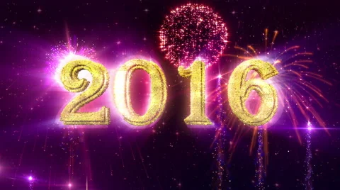 New Year 2016 Animation Stock Footage 56477378