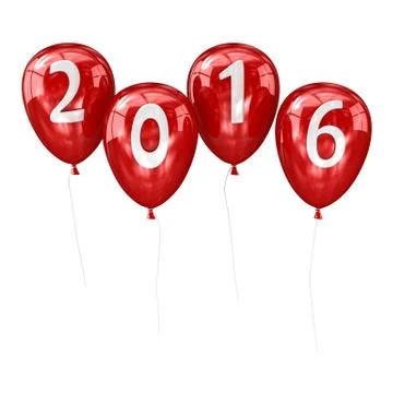 New year 2016 balloon 스톡 일러스트