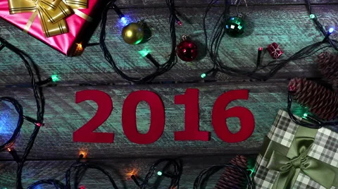 New year 2016 calendar Stock Footage 56715565