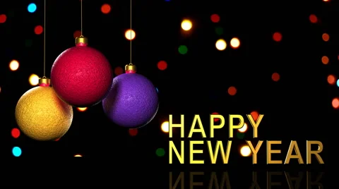 New Year 2016 christmas 3D winter background animation Video stock 56561440