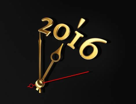 New year 2016 is coming Stock Illustration