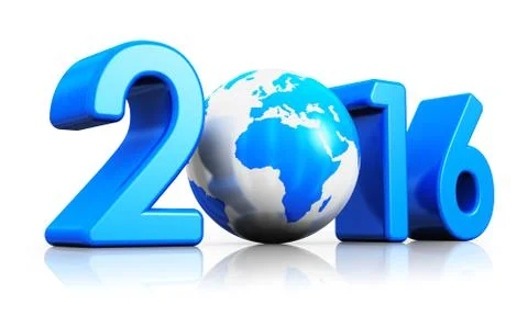 New Year 2016 concept Stock Illustration