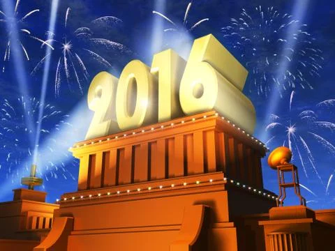 New Year 2016 concept Stock Illustration
